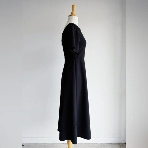 TIBI | Black Off Shoulder Midi Dress | 2 - Picture 3 of 7